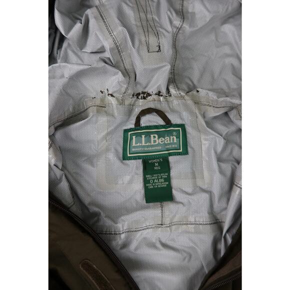 L.L. Bean Rain Zip-Up Windbreaker Green Jacket Women's M - Picture 4 of 5